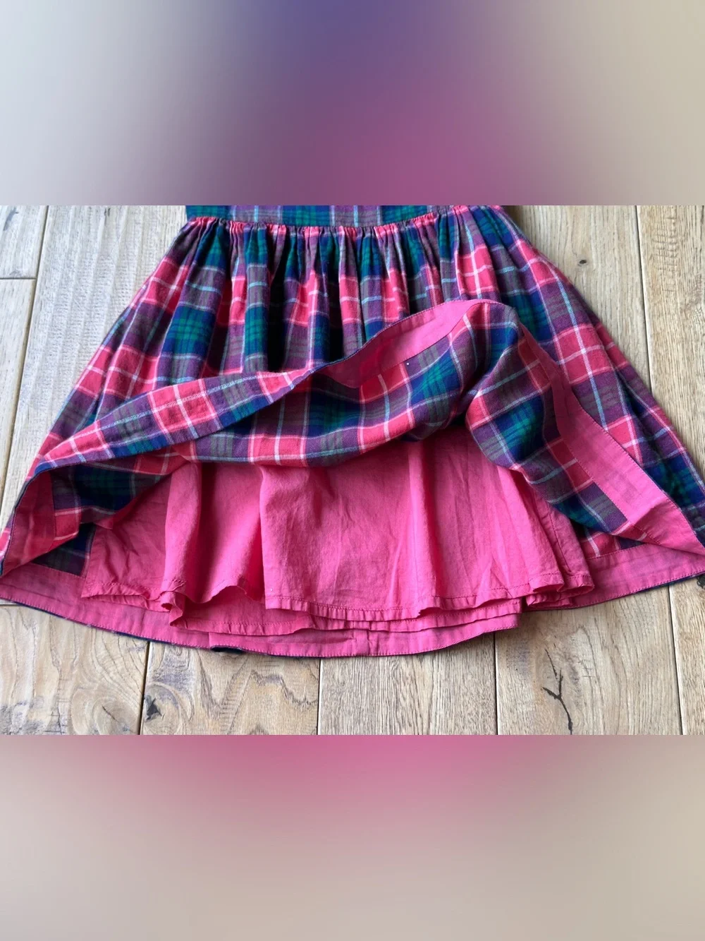 Mini Boden Sleeveless Plaid Dress size 2-3